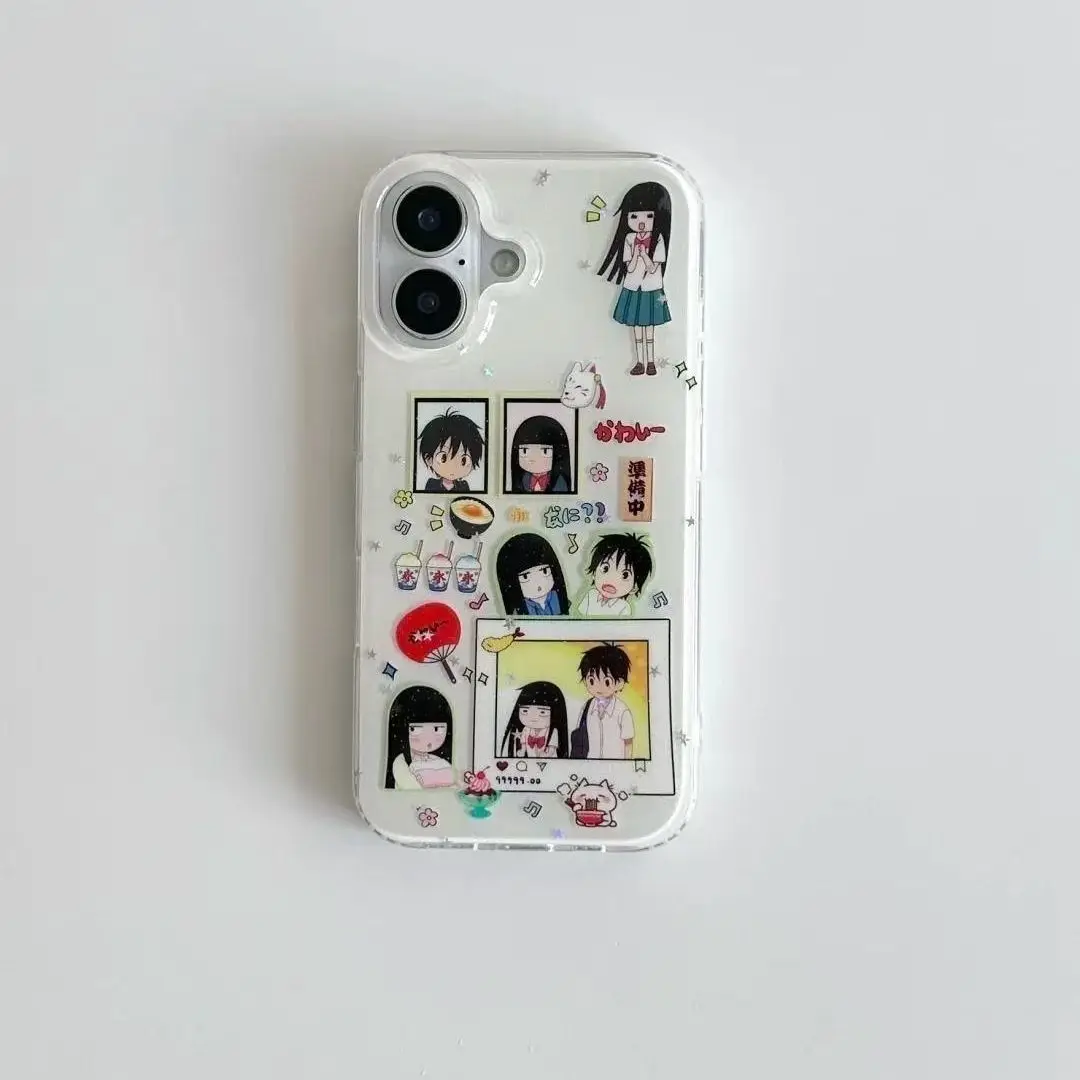 Cute Japanese Anime Girl Shockproof Phone Case - Protective Cartoon Cover