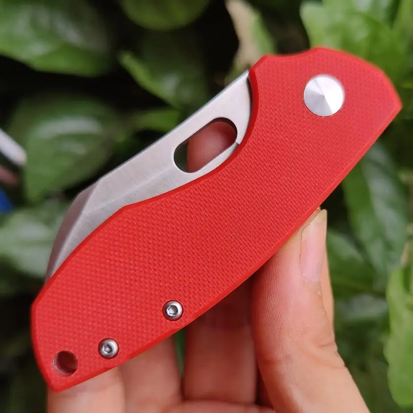 Ultra-light portable Folding knife Outdoor Knife 8cr13mov Steel blade material G10 handle Pocket knife camping tool 6