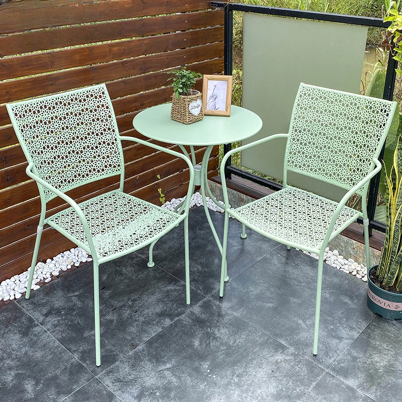 

balcony, small tables and chairs, waterproof and sunscreen,
