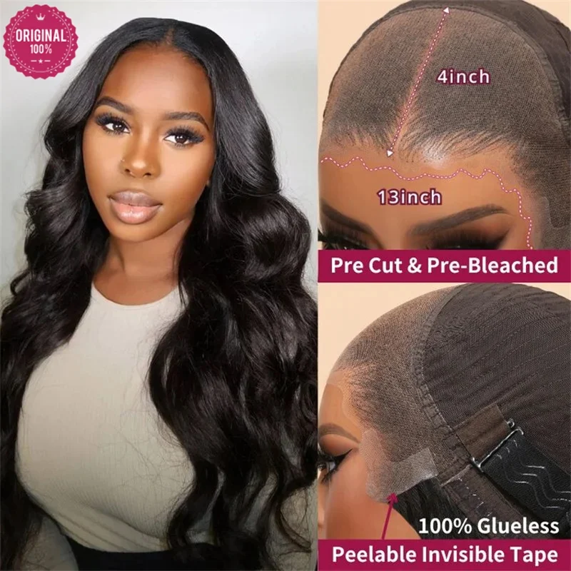 Beautyforever 3D Body Wave 7x5 Bye Bye KNOTS Glueless Wig Human Hair Ready To Wear Brazilian Human Hair Wig Fits All Size Heads 3