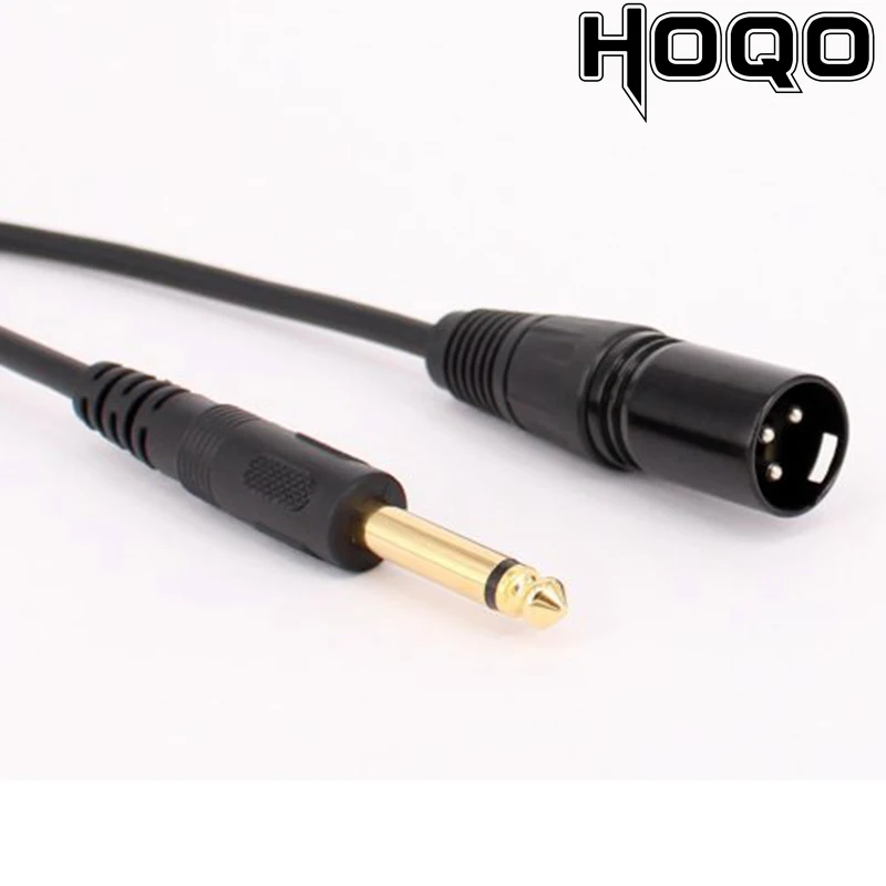 Hoqo XLR 3  ÷-6.35mm (1/4 ġ)    ÷ ̺, ǰ ũ ڵ, XLR 3  -1/4 ġ TS 