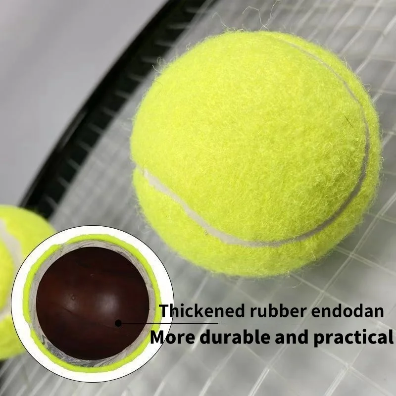 Tennis Balls with Mesh Carry Bag High Elasticity Pet Dog Playing Balls Outdoor Training Sports Competition 3/6/12pcs tennis balls