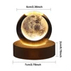 RGB Crystal Ball Night Light Table Lamp 3D Moon Planet Galaxy Decor for Home Table Lamp Party Toys for Kids Adult Xmas Gifts 6