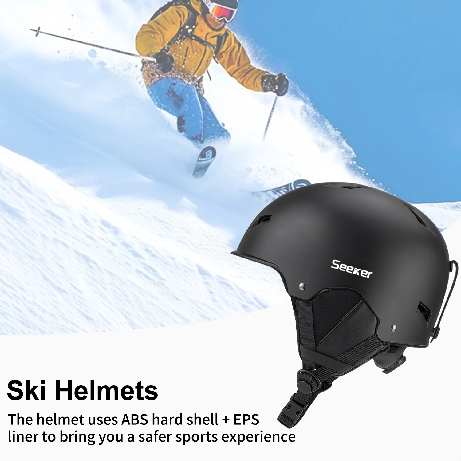 SEEKER Professional Windproof Ski & Snowboard Helmet 5