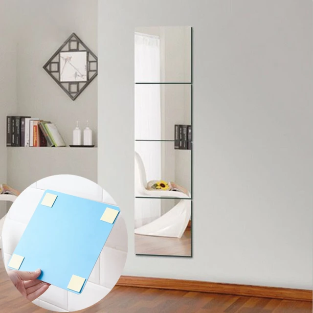 Espejo acrílico de piezas con succión de pared para hombre y mujer, accesorio de baño portátil, adecuado para afeitado, maquillaje, 1 unidad