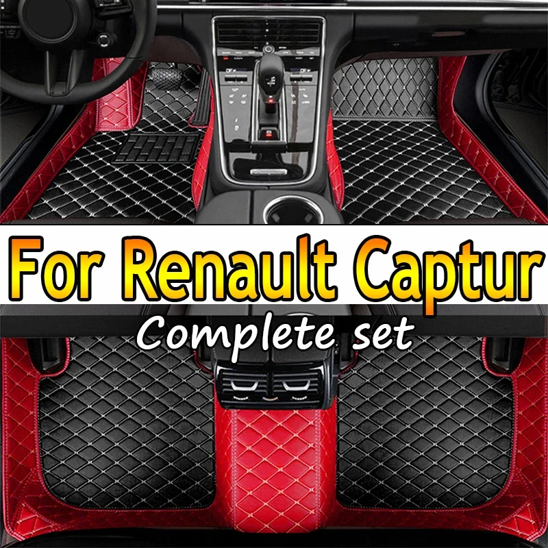 

Custom Car floor mats for Renault Captur 2014 2015 2016 2017 auto foot Pads automobile carpet cover