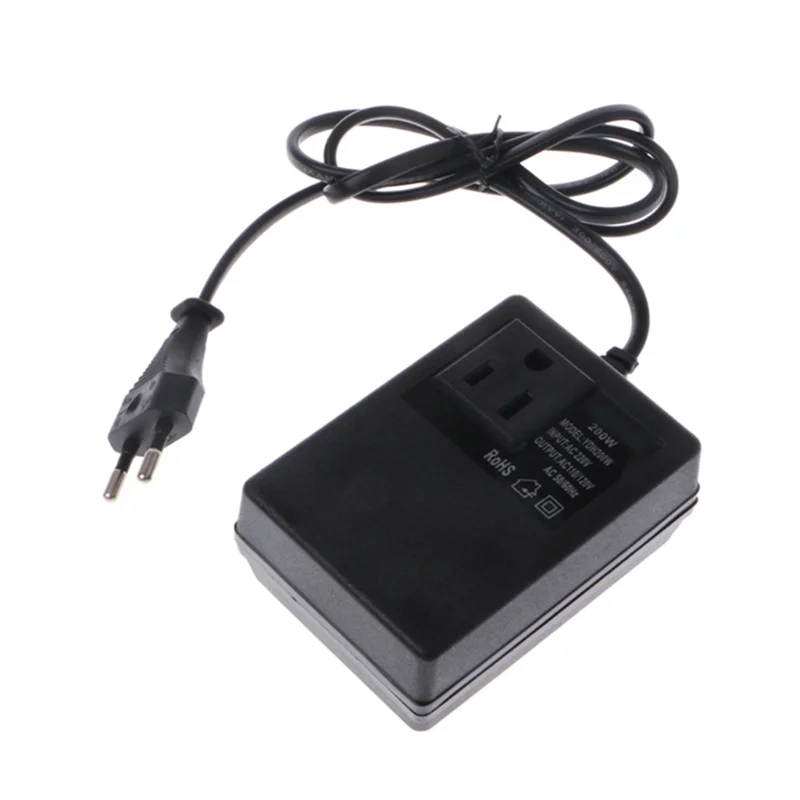 Power Transformer 200W AC 220V to 110V Reduce Transformer Convert Travel Power EU Plug Adapter 34