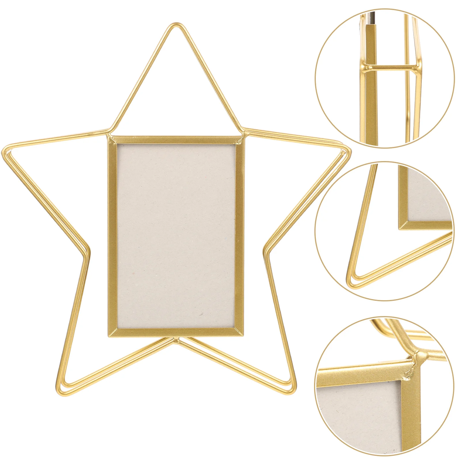 

Vintage Home Decor Photo Frame Metal Picture Display Poster Frames for Office Bedroom Holder Desktop Ornament Tabletop