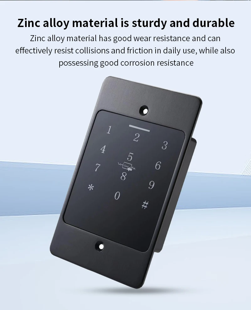 H5 Tuya Wifi Standalone Access Control RFID Keypad Metal IP67 Waterproof Embedde