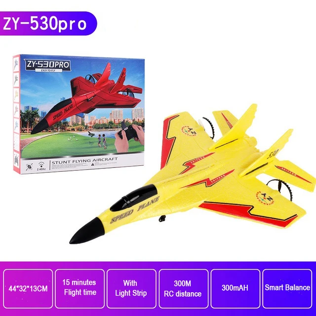 JAUNE-Avion Portable RC en Mousse 2.4G Facile à Contrôler pour