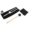 1/4 Pack Tuning Fork Set(128 Hz,256 Hz,512 Hz,528 Hz)With Tuning Fork Hammer For Sound Healing Sound Vibration Tools 6