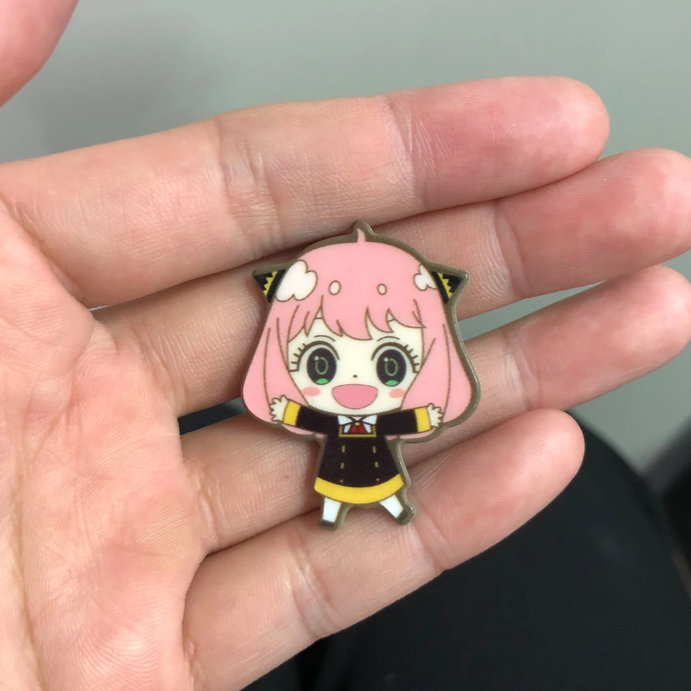 Anime Spy X Family Badge Brooch Pin Cospaly Loid Anya Yor Metal Pins Costume Accessories