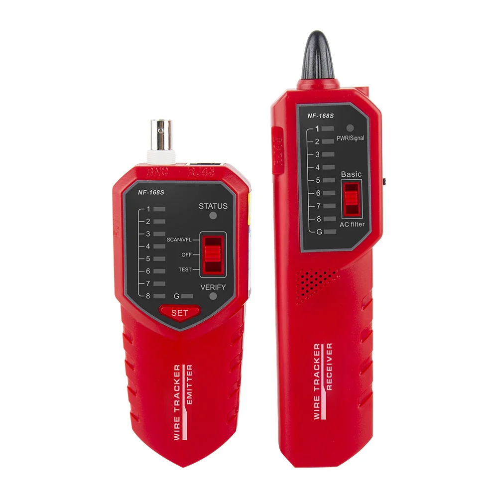 NF-168S Wire Tracker Telephone Network Lan Coax Cable Tester POE Tracer With Ant