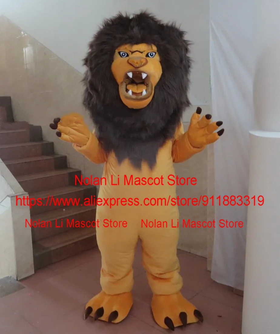 

High Quality Male Lion Mascot Costume Cartoon Set Role-Playing Adult Game Advertisement Carnival Christmas Halloween Gift 371