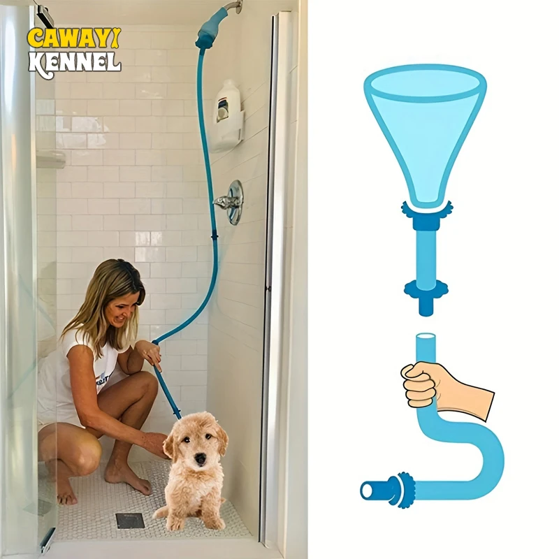 Portable Handheld Splash Shower Pet Dog Cat Shower Head Tub Faucet Attachment Hose Head Washing Sprinkler Shower Kit Bath Tools