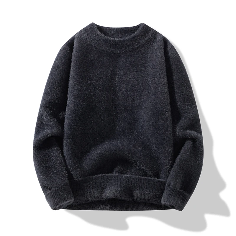 Sweater For Men Pullovers Men's Clothing Streetwear Men's Sweat-shirt Knit Spring Autumn Fashion Casual Hombre Warm Solid Male