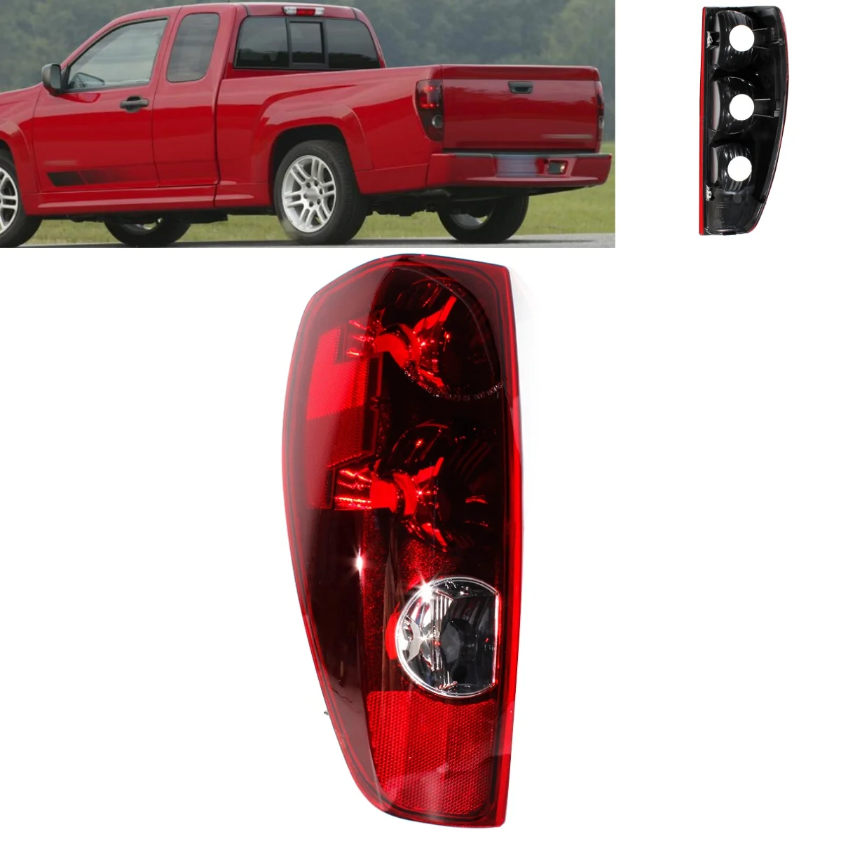 

For Chevrolet Colorado GMC Canyon 2004 2005 2006 2007 2008 2009 2010 2011 2012 Left Side Tail Light Rear Lamp Without Bulbs