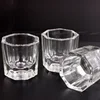 2024 Nail Art Crystal Glass Acrylic Powder Liquid Nail Cup Dappen Dish Lid Bowl Cup Holder Equipment Crystal Glass Nail Art Tool 1