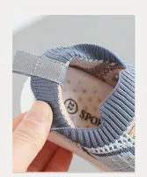 Cotton Knitted Children's Sport Sneakers Breathable Toddler Shoes For Baby Anti-slippery Floor Footwear Girl's Sneakers 5