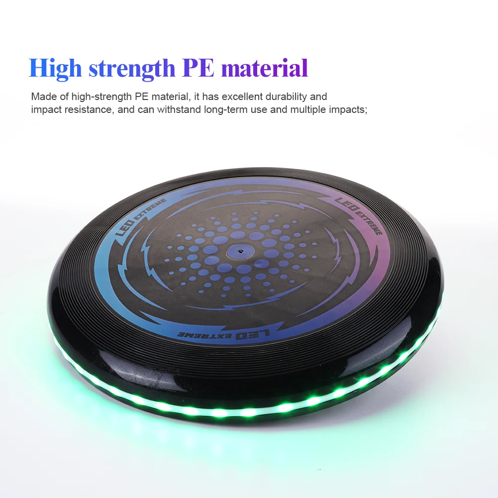 Flying Disc LED Light Up Flying Disc Glow in The Dark Ultimate Brightness Glowing Golf 49 LEDs for Outdoor Sports