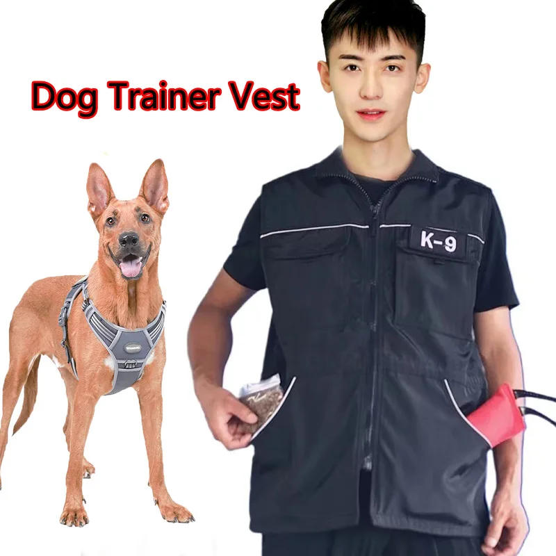 DogTrainerVestPocketsforDogTrainerClothesFishingVestsDog