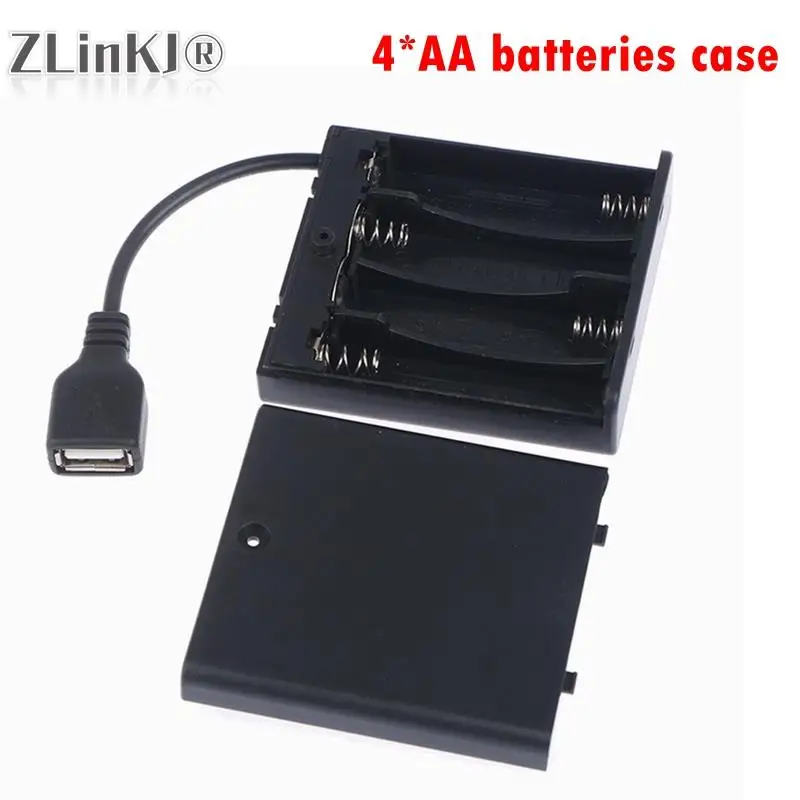 Power Battery Case Battery Box Switches 1pcs 4 X Battery Box 5v