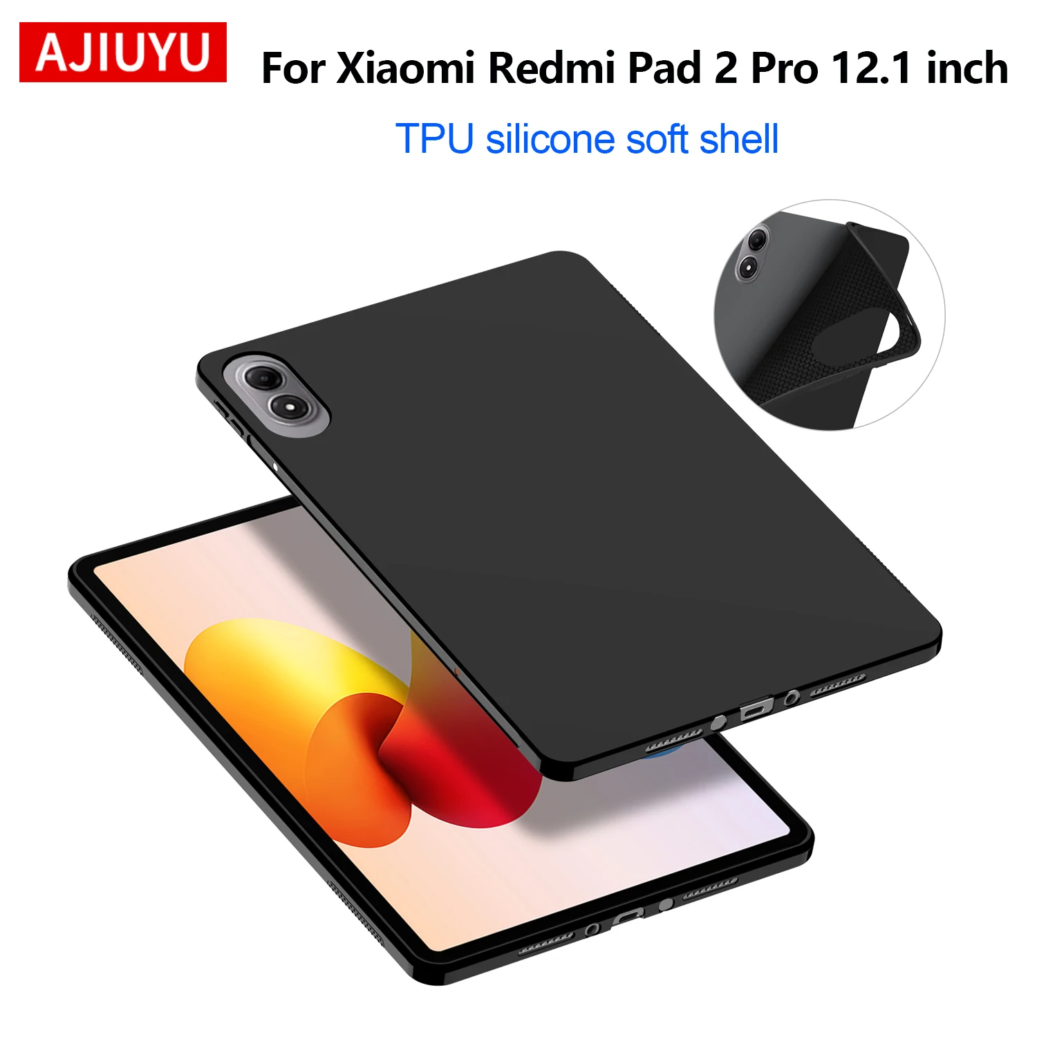Enhanced Silicone TPU Tablet Back Cover Case - Soft Protective Shell