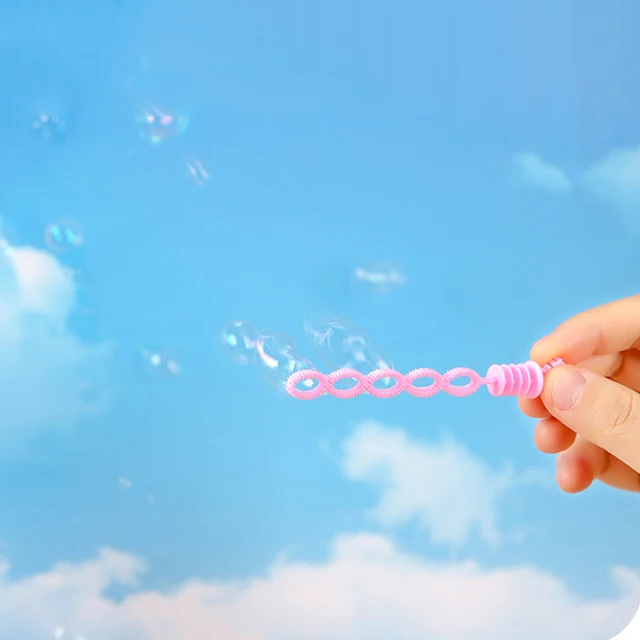 10pcs/bag Colorful Bubble Tube Toy Cute Heart Bow Shape 2