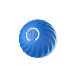 Interactive Rechargeable Pet Chase Ball - Intelligent Bite-Resistant Dog Toy (Blue)