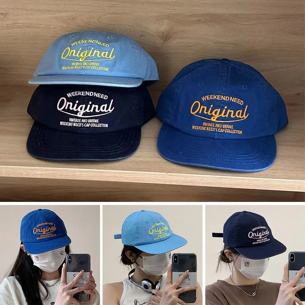 Cotton Baseball Cap Embroidery Hip Hop Sun Hat