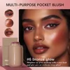 Pink Beauty Multi-use Blush Stick For Lips Cheek Long-lasting Hydrating Highlights Brighten Soft Natural Flush Cream Blush Stick 4