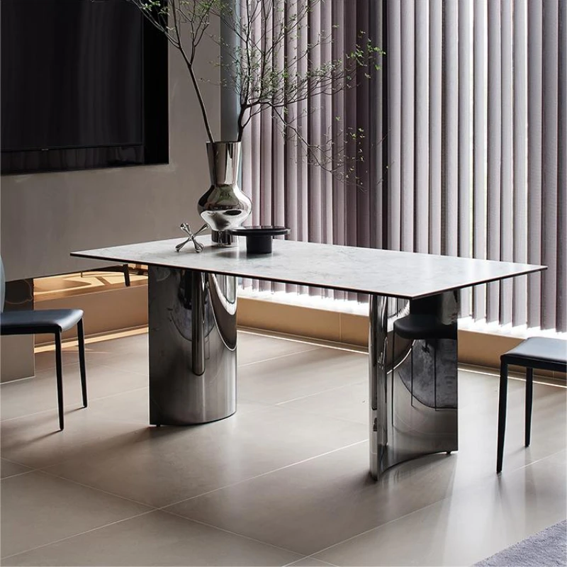 

Роскошный скандинавский туалетный столик, простой металлический минималистичный обеденный стол, современный дизайн, стол, мебель для дома YX50CZ
