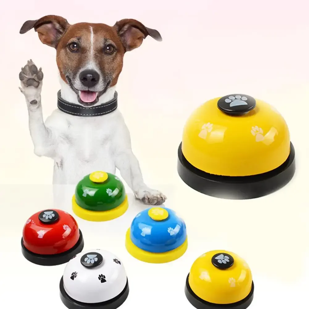 Pet Toys Bell for Dogs Cat Training Interactive Toy Called Dinner Small Bells Footprint Ring Trainer Feeding Reminder For Teddy