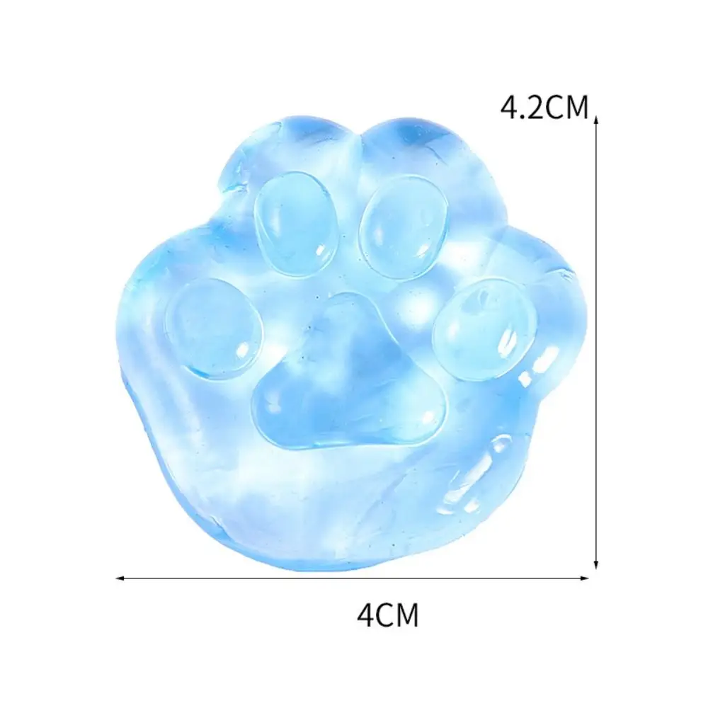 Kawaii Cat Claw Squeeze Toys Cartoon Anti Stress Sensory Fidgets Toy Simulation Transparent Cat Claw Creative Kids Birthday Gift images - 6