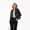 Women's Black Biker Jacket