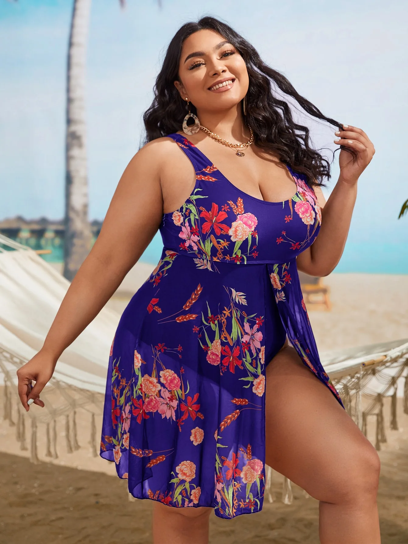 Tankini 2022 Two Piece Swimsuit Women With Shorts High Waist Swimwear  Female Bathing Suit Plus Size Beach Bathers Maios 8xl - Two-piece Suits -  AliExpress