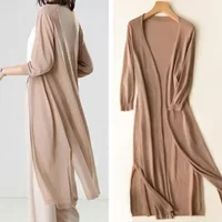 New Spring Summer Sun Protection Clothing Women Long Cardigan Female Knitted Sweater Women Coat Jacket Ladies Shawl Outerwear 1