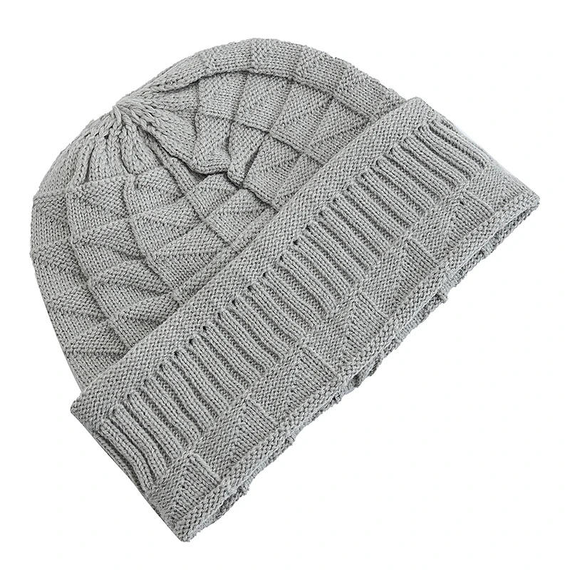 Hot Sale Long Size Winter Hat Casual Street Autumn Daily Beanies For Men & Women Solid Bonnet Cap