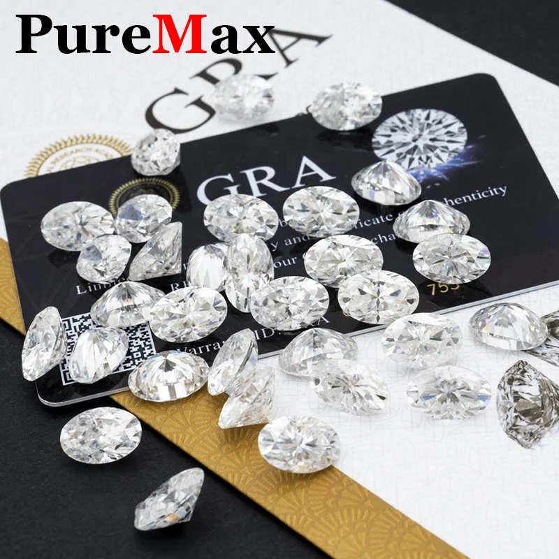 [ Full Size 0.1-30ct ] D Color Oval Moissanite Loose Stone GRA Certificated Lab Grown Moissanite Diamond For Jewelry