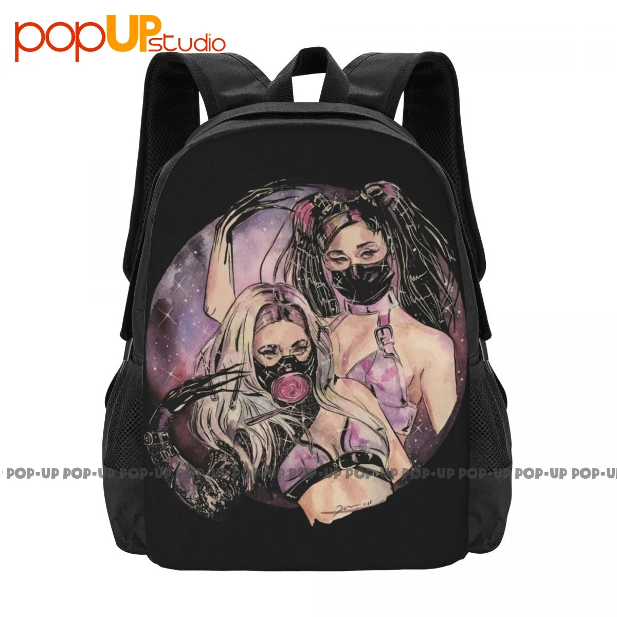 Gaga X Aritana Chromatica Rain On Me Vmas Zaino Borsa Per La Spesa Di Grande Capacità Per L'Allenamento Della Moda Multifunzione