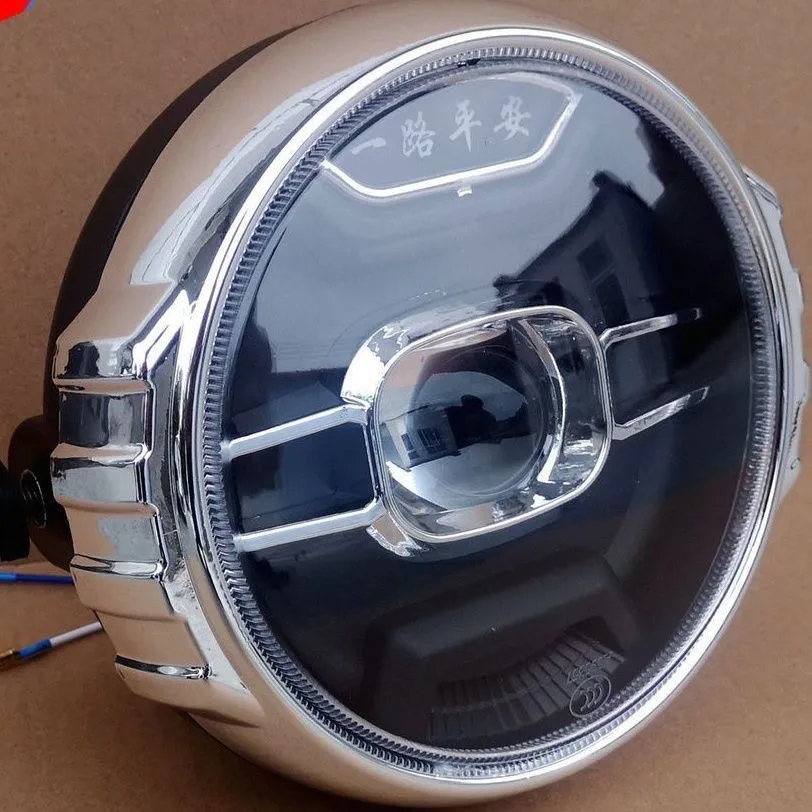 12V-80V 범용 LED 전조등 전기 삼륜차용 초고휘도 레트로 전조등 조립품 하이빔 개조 액세서리