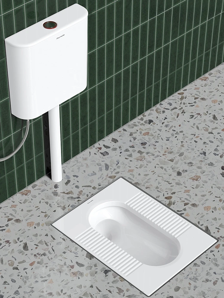 *Toilet Household Squat Toilet Ceramic Water Tank Set Toilet Odor-resistant Squat Urinal Squatting Urinal 2