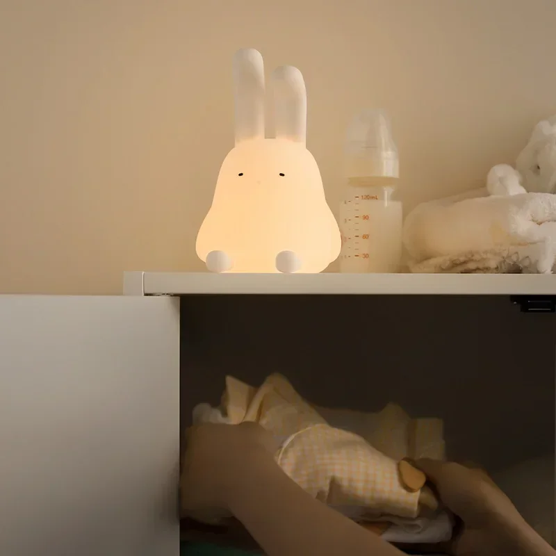 

Timing Lamp Dimmable Led Soft Nightlight Cute Rabbit Mood Light for Baby Girlfriend Gift Children's Night Lights Kids Room Decor