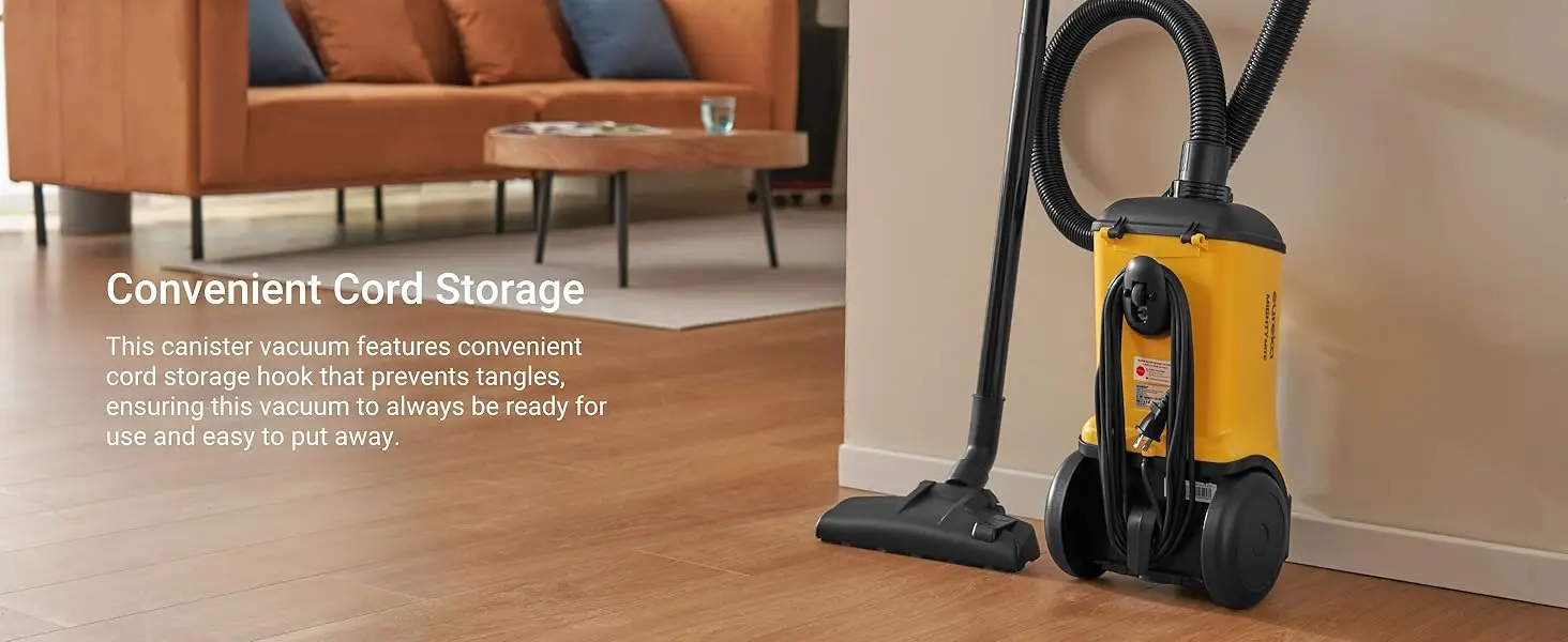 eureka Lightweight Canister Vacuum for Easy Store