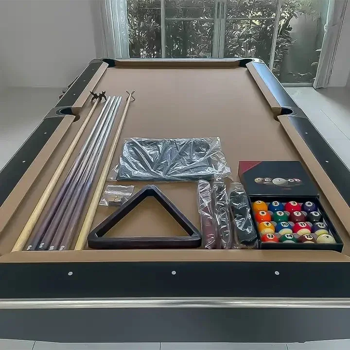 Marble Billiard Table Standard Commercial Adult American Black Eight Billiard Table