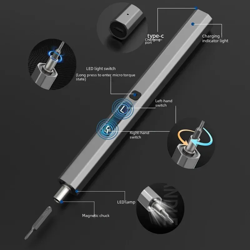 Multifunctional Mini Precision 50-in-1 Electric Screwdriver Set For Mobile Phones Watches Screwdriver Bits Pry Bar 4