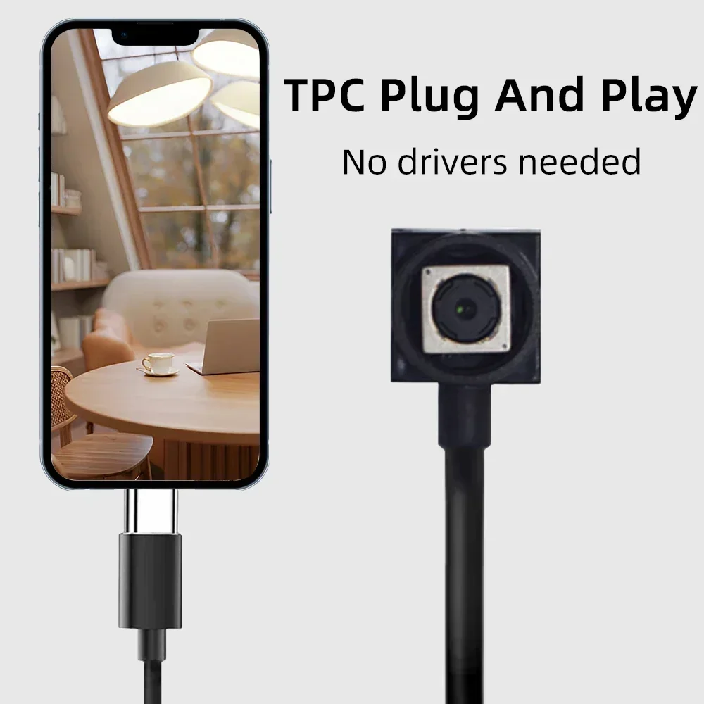 8MP 4K Ultra HD 3.6mm Lens Mini Camera with Auto Focus 20CM 15FPS High Speed USB Module Camcorder for PC Android Mobile Phone