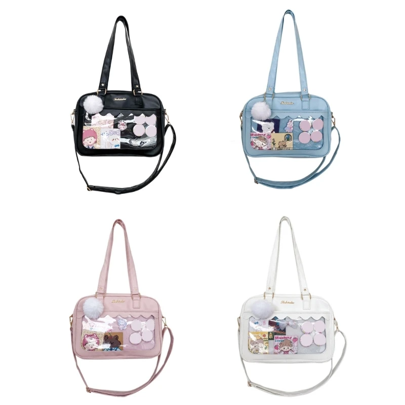 

Japanese Women Girl Japanese Transparent Shoulder Bags Tote Clear Ita Bag
