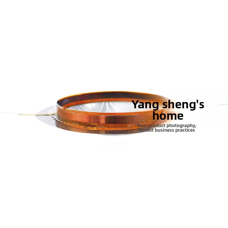 CY 1개, 44.4mm 트위터 코일용, 하이볼 탑, 나뭇잎 패턴, 티타늄 필름 원형 수리 부품 8옴