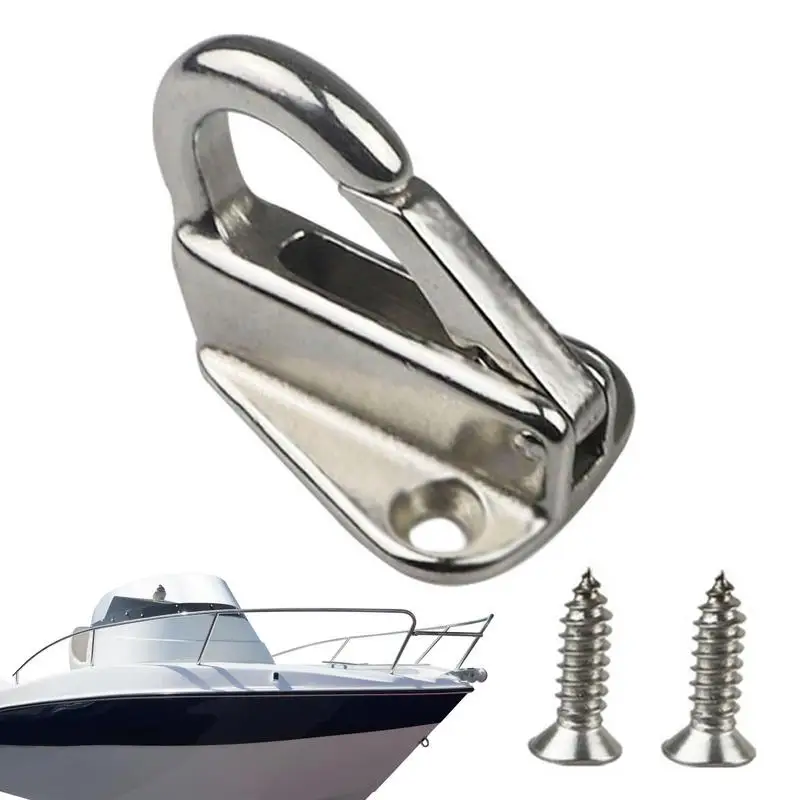 Marine Hardware Safety Hook Ship Wall Hook 316 Stainless Steel Hanger For Tug Marine Grade Fending Hook Hardware Accessories